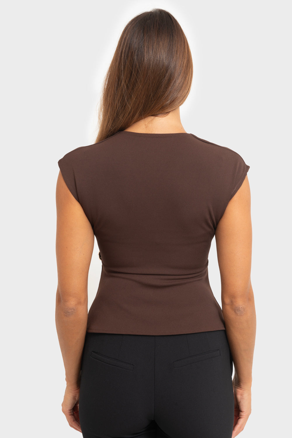 Top Mocha mousse MATISS - JWK-TP-71925SM#