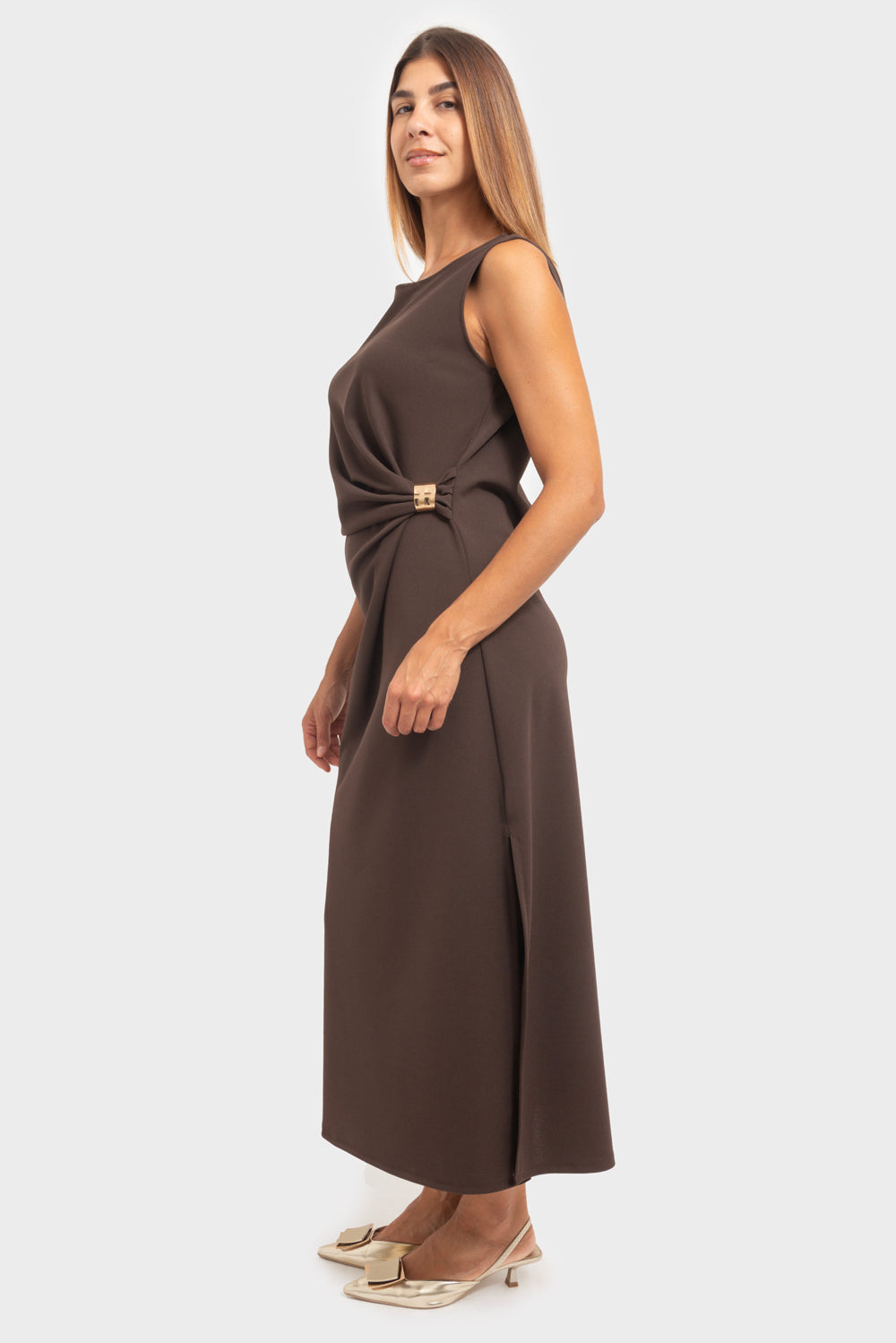 Abito Mocha mousse MATISS - JWK-AB-69225SM