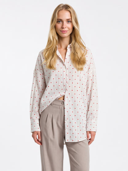 Camicia Celeste-rosso MATISS O