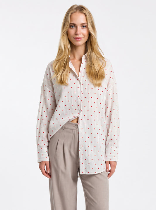 Camicia Celeste-rosso MATISS O