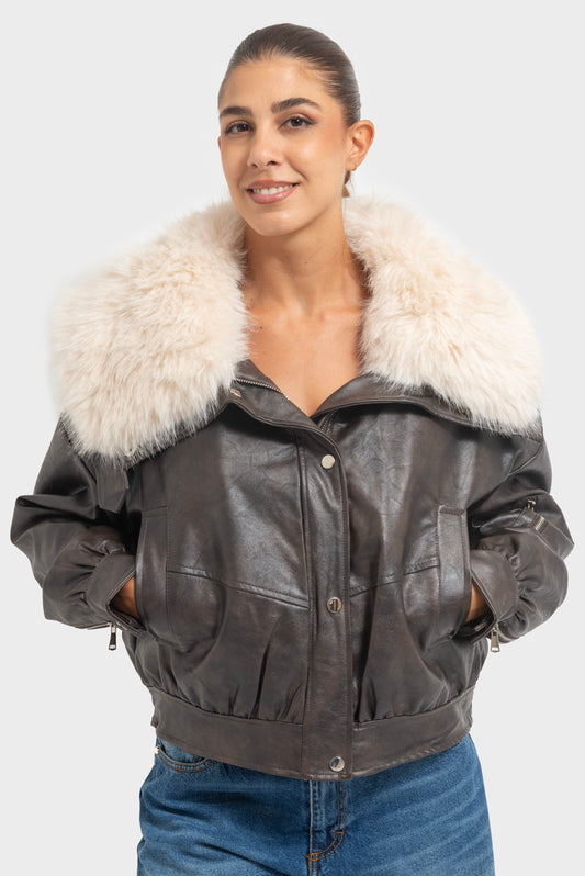 Giubbino Brown MATISS - BLR-GB-HW86004