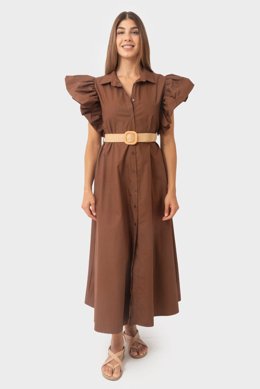 Abito Mocha mousse MATISS - BLR-AB-A3239-C3