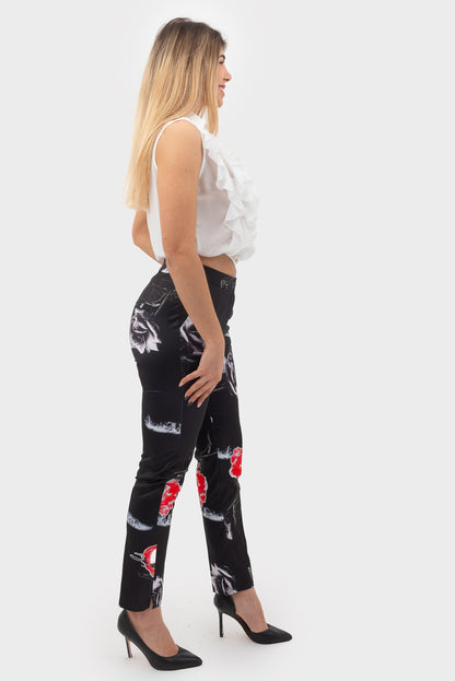 Pantalone Rose/nero OPIUM Milano