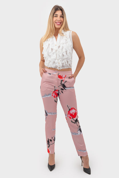 Pantalone Rose/nude OPIUM Milano