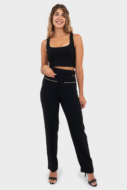 Pantalone Nero OPIUM Milano