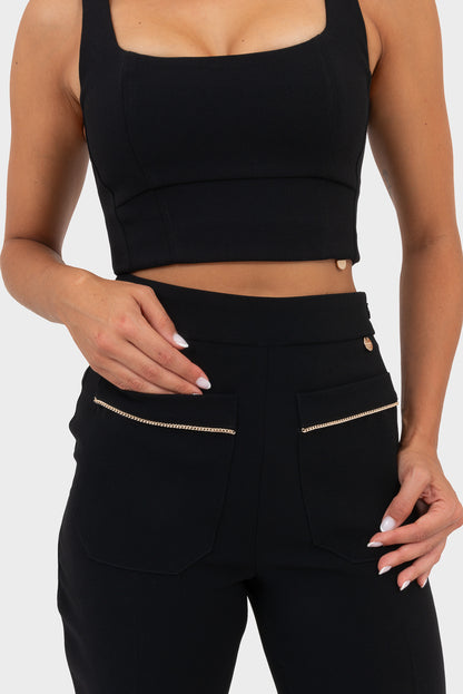 Pantalone Nero OPIUM Milano