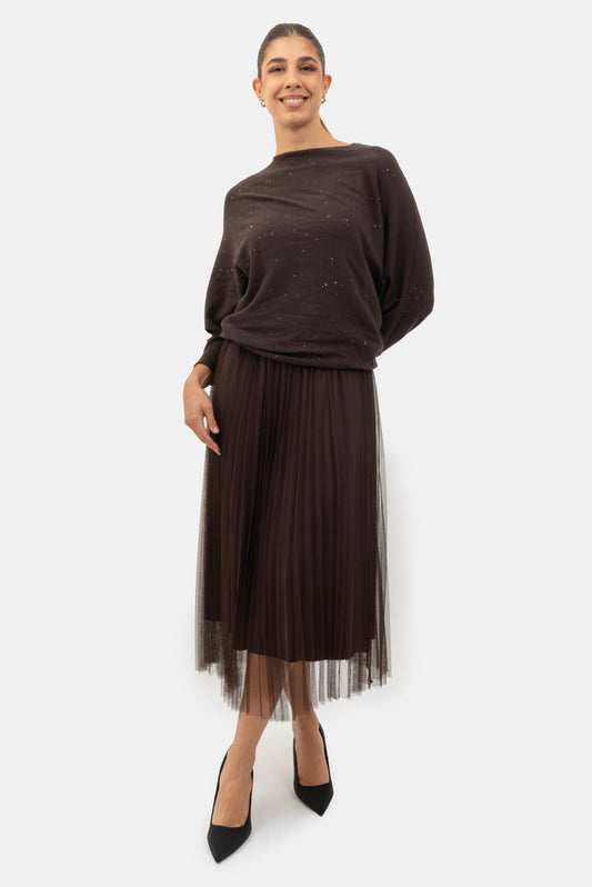 Abito Mocha mousse MATISS O - BNC-AB-23200/25537