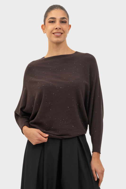 Maglia Mocha mousse MATISS O - BNC-MG-25537