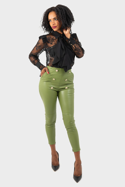 Pantalone Verde oliva OPIUM Milano