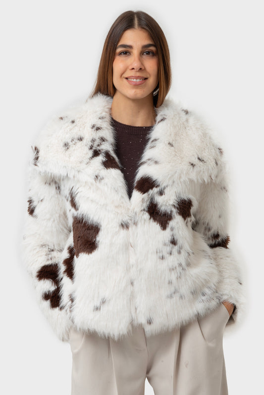 Pelliccia Bianco-cacao MATISS O - LMR-PL-CA87026