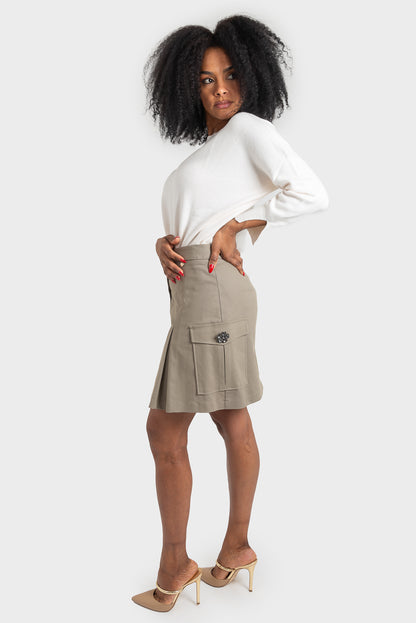 Gonna Verde militare OPIUM Milano