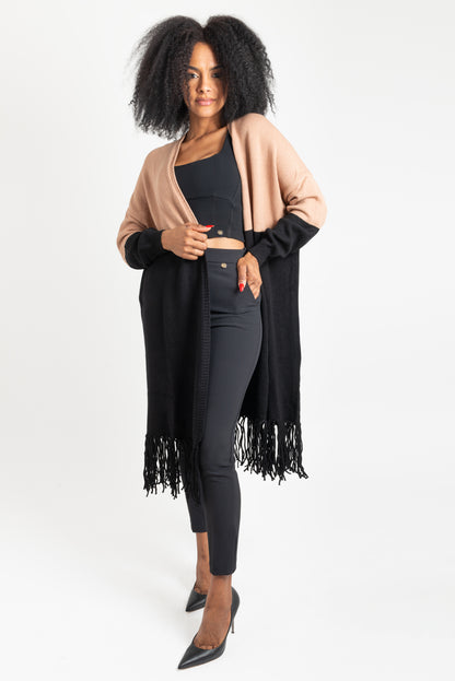 Maglia Cammello/nero OPIUM Milano