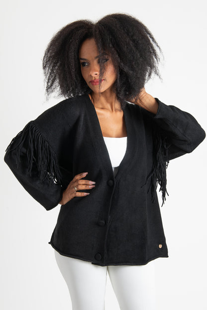Cardigan Nero OPIUM Milano