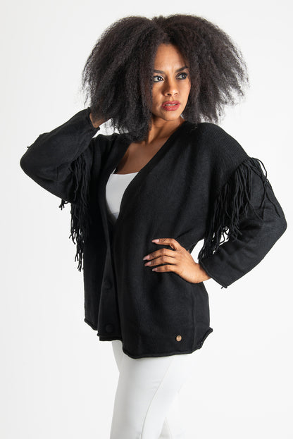 Cardigan Nero OPIUM Milano
