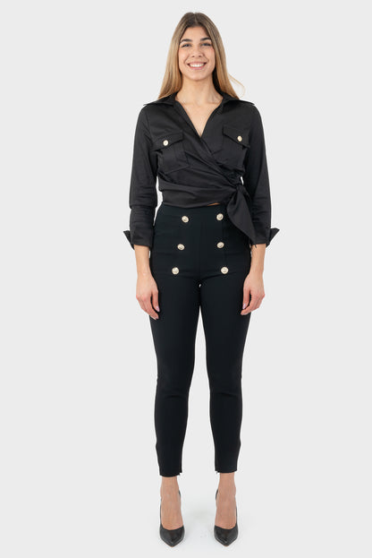 Pantalone Nero OPIUM Milano