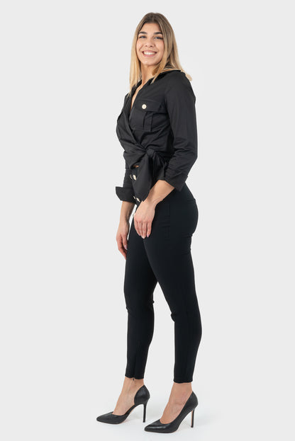 Pantalone Nero OPIUM Milano