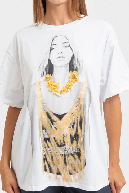 T-shirt Bianco MATISS