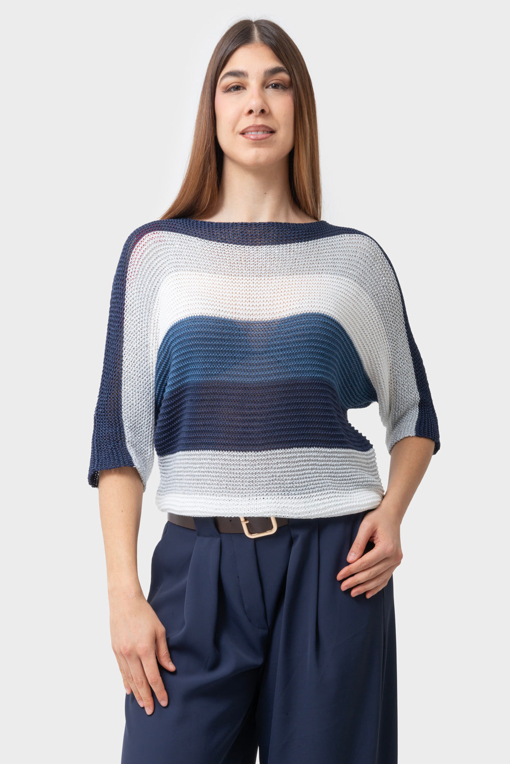 Maglia Blu-argento-bianco MATISS