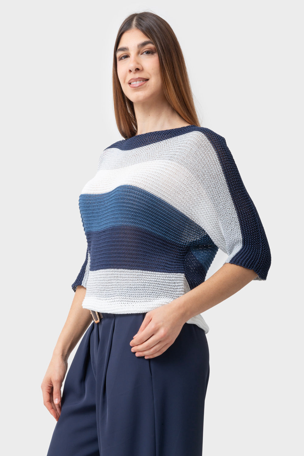 Maglia Blu-argento-bianco MATISS