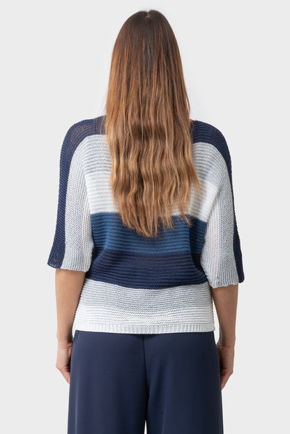 Maglia Blu-argento-bianco MATISS