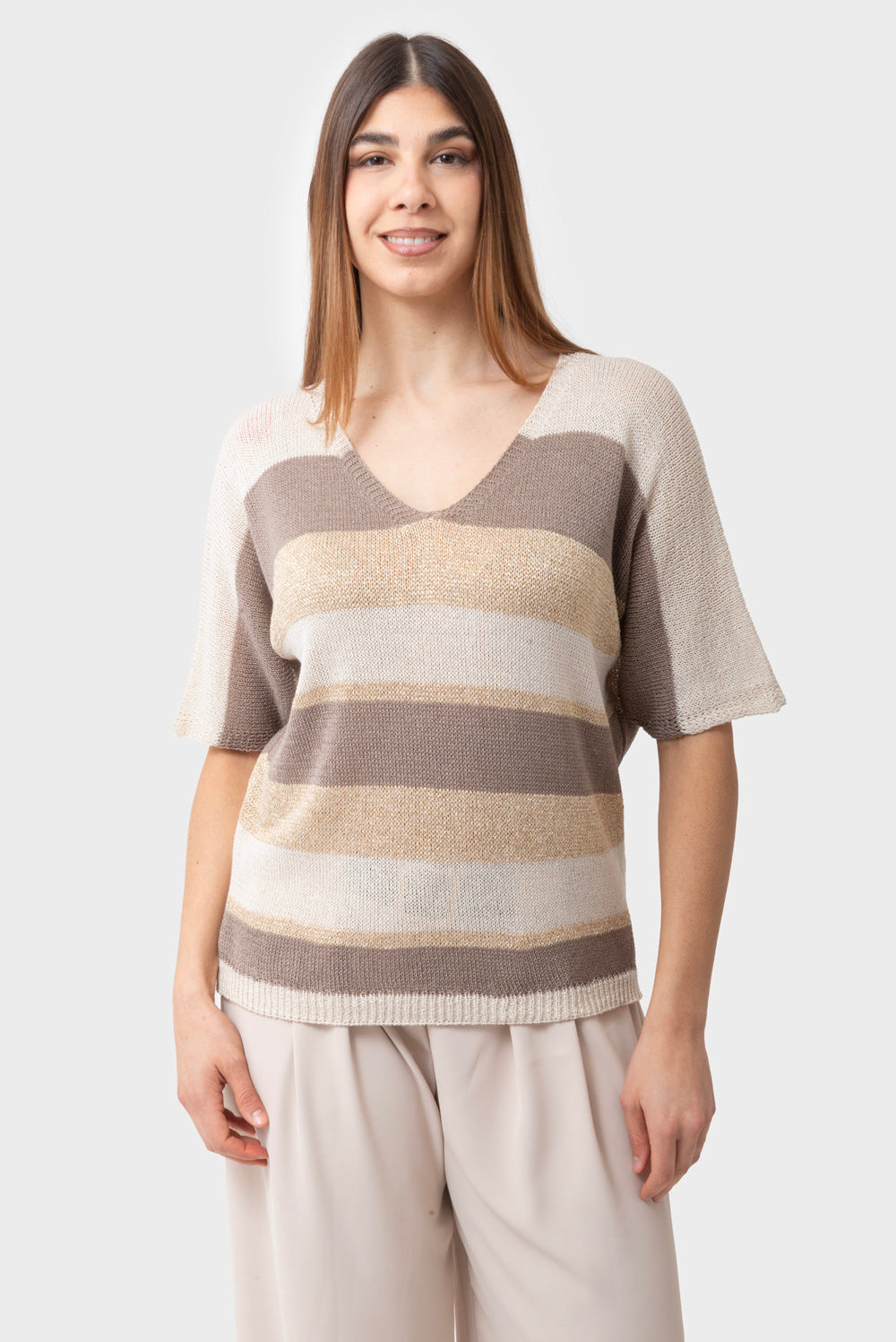 Maglia Sabbia-brown-oro MATISS