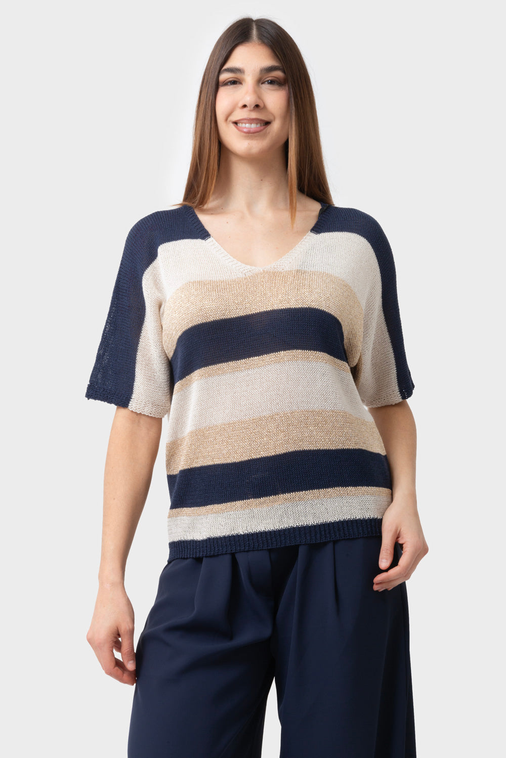 Maglia Blu-sabbia-oro MATISS