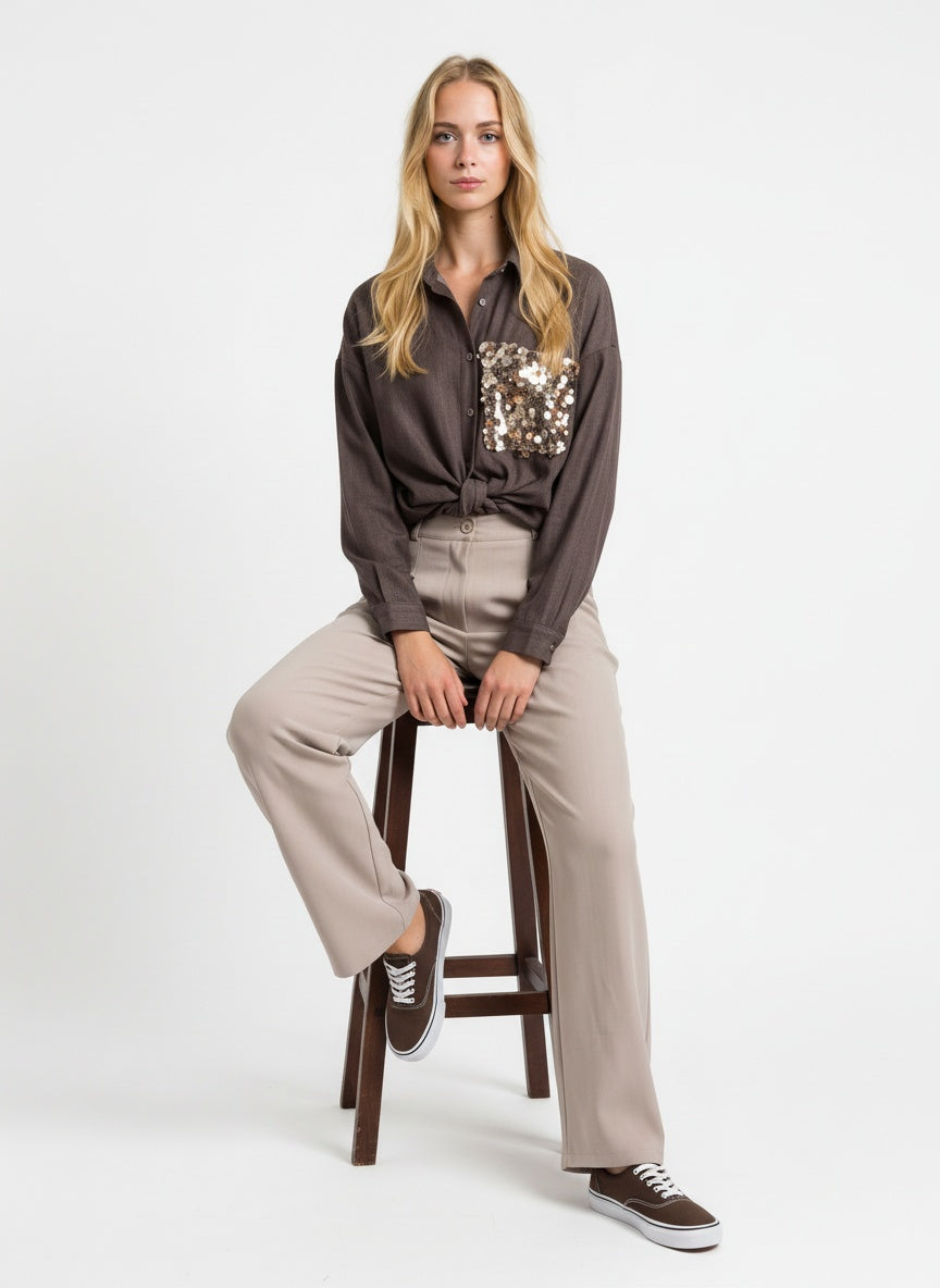 Camicia Cacao MATISS O